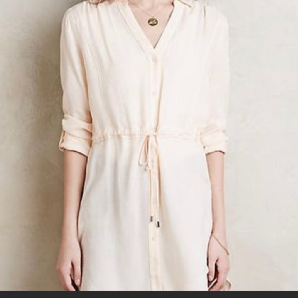 HD in Paris Anthropologie Tunic Top Drawstring Waist size Small